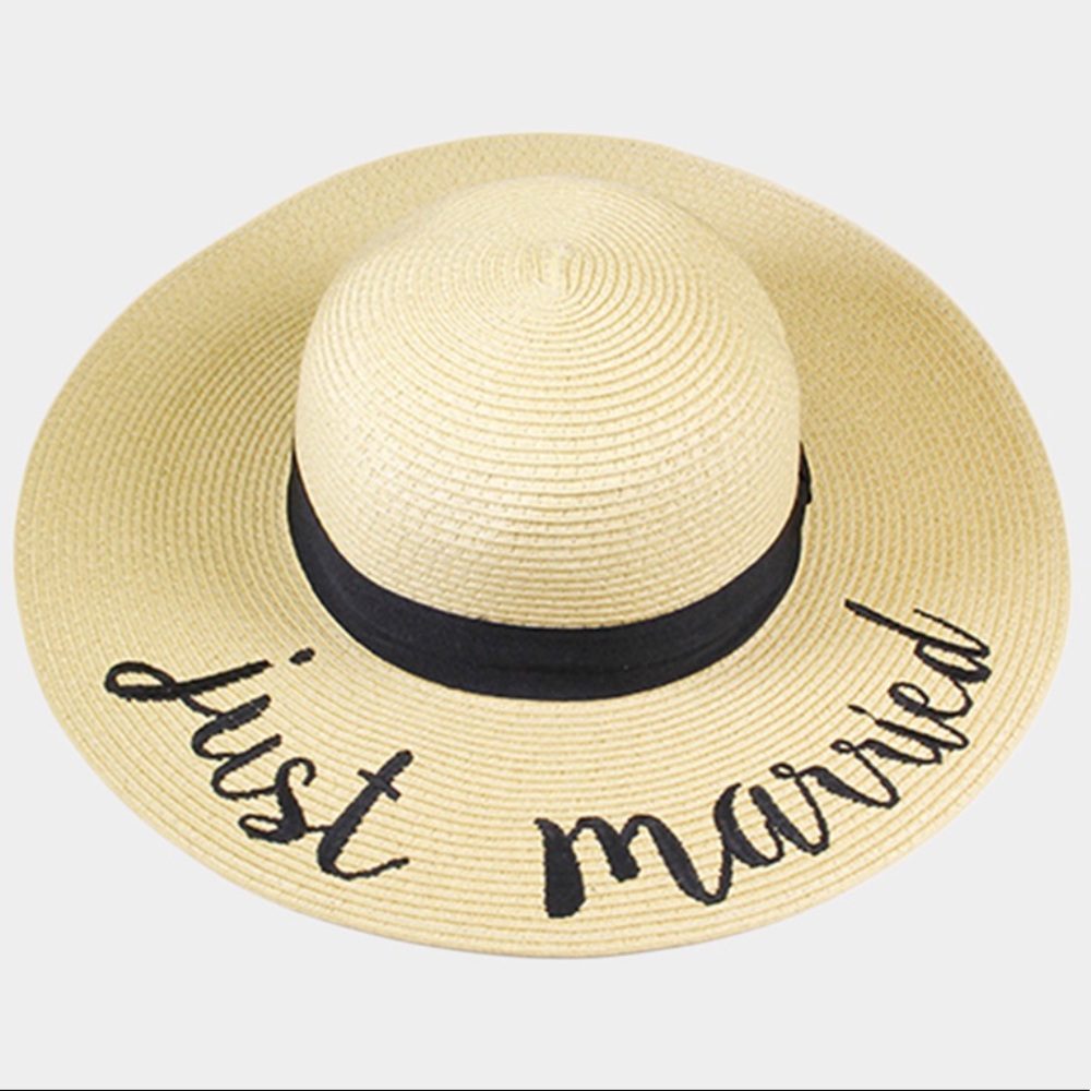 🎉Wedding Gift🎊 Embroidery Wide Brimmed Straw Floppy Hat